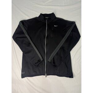 Nike DRI FIT Running Jacket Men’s Medium Black Grey ACTIVEWEAR